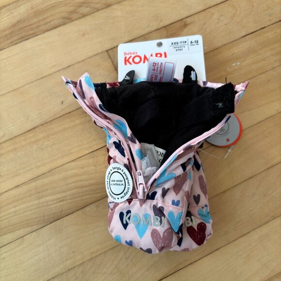 Kombi Mittens size XXS 6 Months-12 Months (Multicolor Heart design) Never worn - Picture 2 of 7